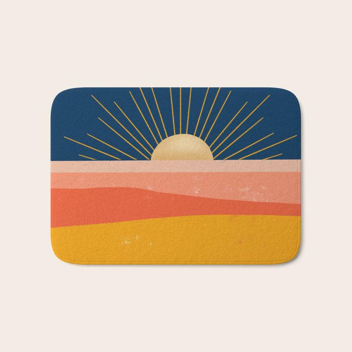 Here comes the Sun Bath Mat Gallery Image 1