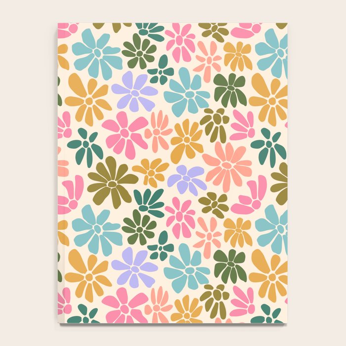 Retro Daisies - Rainbow Fun Notebook Gallery Image 4