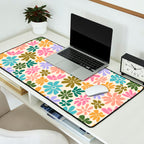 Retro Daisies - Rainbow Fun Desk Mat Gallery Image 2