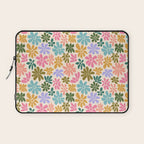Retro Daisies - Rainbow Fun Laptop Sleeve Gallery Image 1