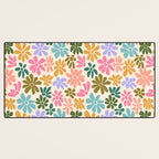 Retro Daisies - Rainbow Fun Desk Mat Gallery Image 3