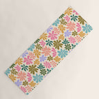 Retro Daisies - Rainbow Fun Yoga Mat Gallery Image 1