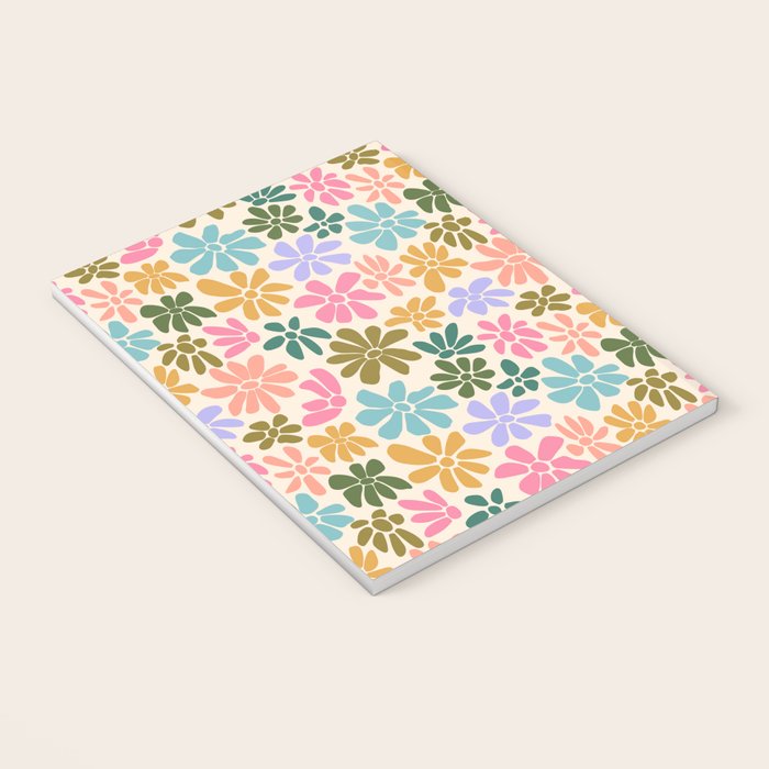 Retro Daisies - Rainbow Fun Notebook Gallery Image 3