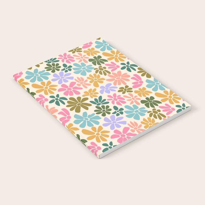 Retro Daisies - Rainbow Fun Notebook Gallery Image 2