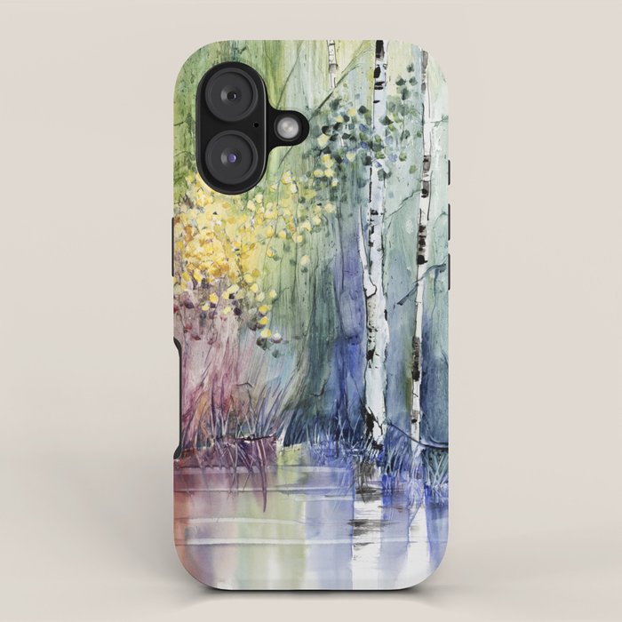 4 Season watercolor collection - summer iPhone Case Gallery Image 1