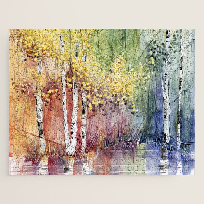 4 Season watercolor collection - summer Jigsaw Puzzle Gallery Image 1