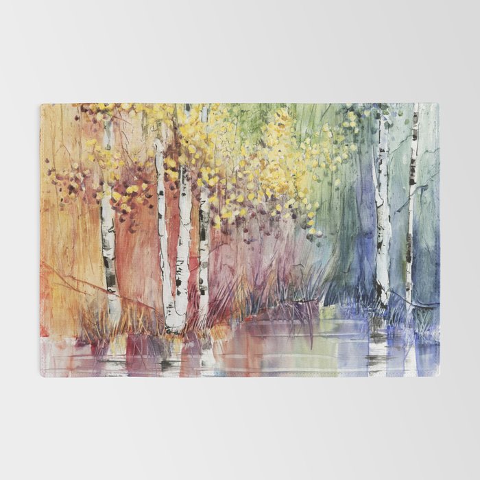 4 Season watercolor collection - summer Rug Gallery Image 2
