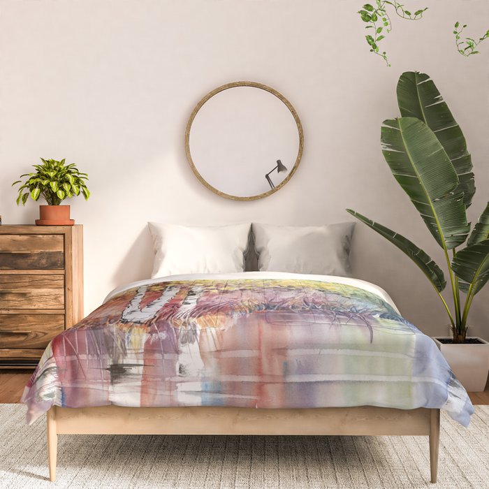 4 Season watercolor collection - summer Comforter Gallery Image 3