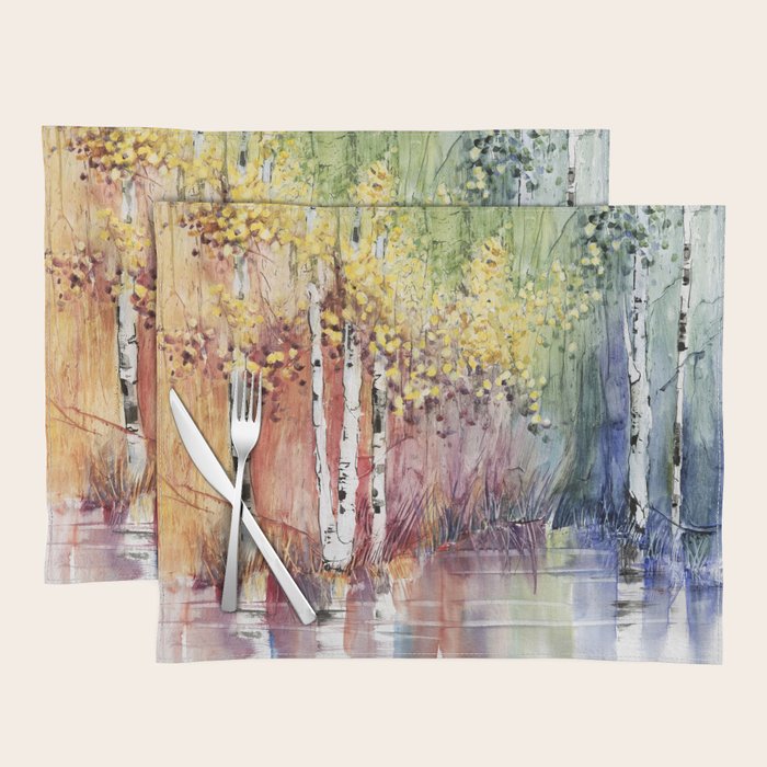 4 Season watercolor collection - summer Placemat Gallery Image 1