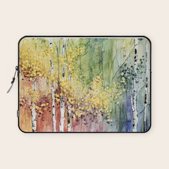 4 Season watercolor collection - summer Laptop Sleeve Gallery Image 1