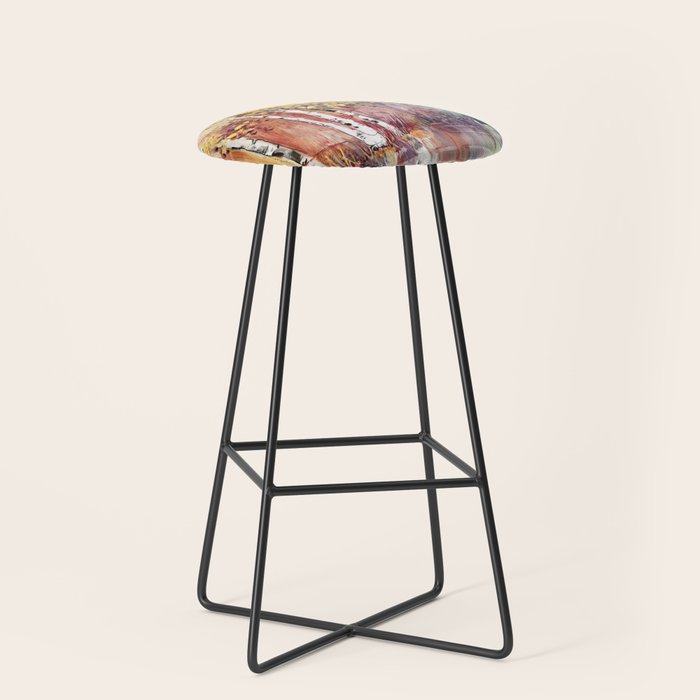 4 Season watercolor collection - summer Stool Gallery Image 1