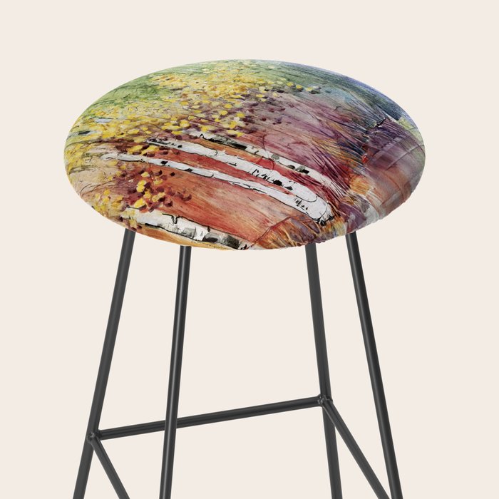 4 Season watercolor collection - summer Stool Gallery Image 2