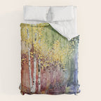 4 Season watercolor collection - summer Comforter Gallery Image 6