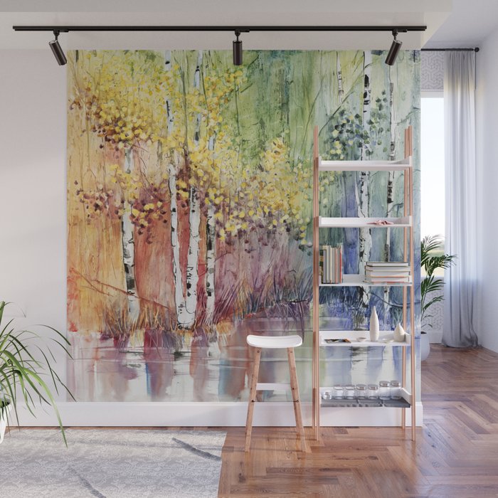 4 Season watercolor collection - summer Wall Mural Gallery Image 1