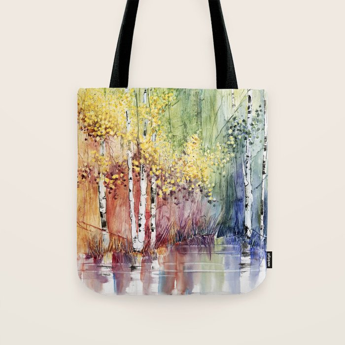 4 Season watercolor collection - summer Tote Bag Gallery Image 1