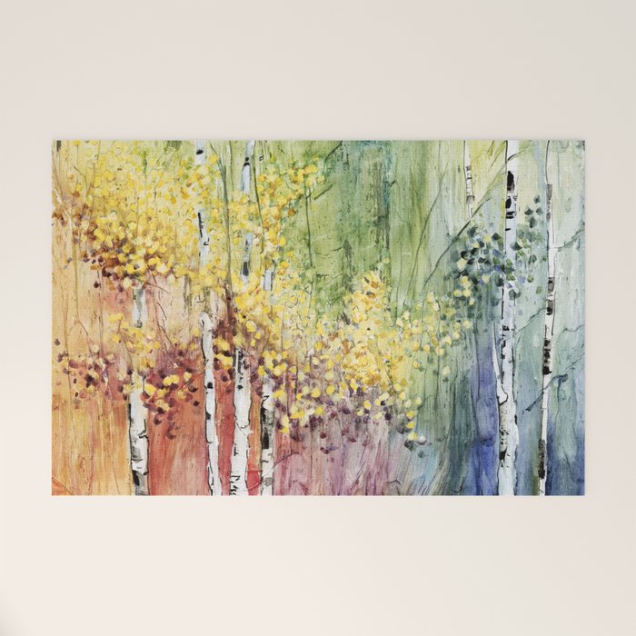 4 Season watercolor collection - summer Welcome Mat Gallery Image 1