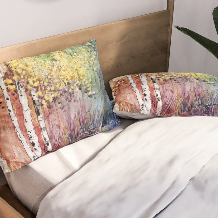 4 Season watercolor collection - summer Pillow Sham Gallery Image 2