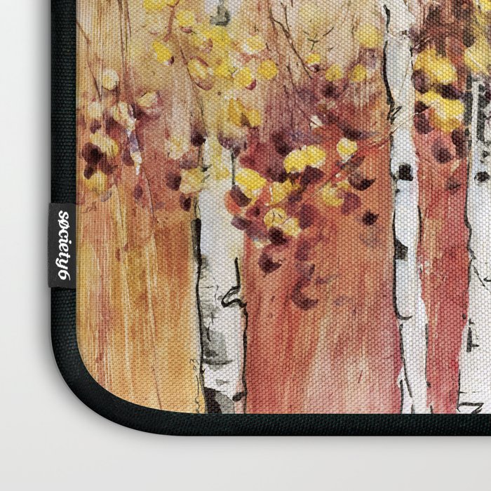 4 Season watercolor collection - summer Laptop Sleeve Gallery Image 3