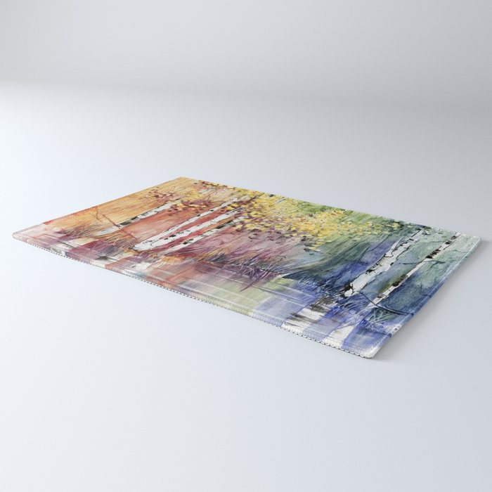 4 Season watercolor collection - summer Rug Gallery Image 3