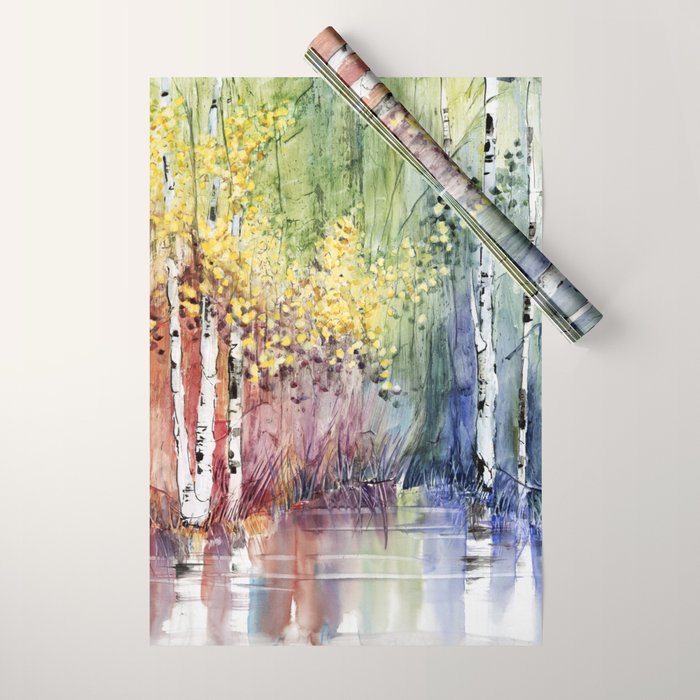 4 Season watercolor collection - summer Wrapping Paper Gallery Image 1