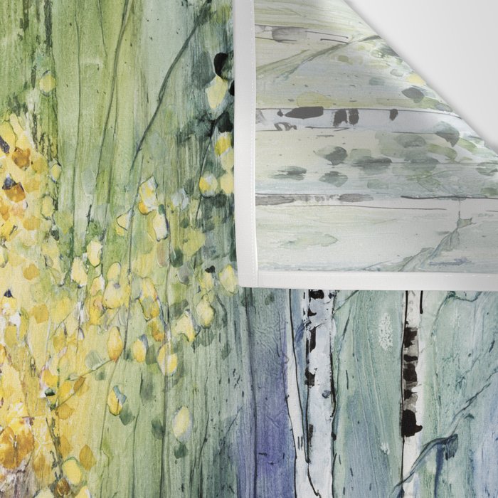 4 Season watercolor collection - summer Wall Tapestry Gallery Image 3