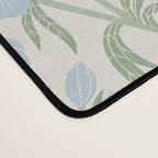 Retro boho flowers - light blue peonies -pastel floral block print Desk Mat Gallery Image 4