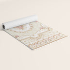 Antique French 19th Century Aubusson Rose Floral Yoga Mat Gallery Image 2