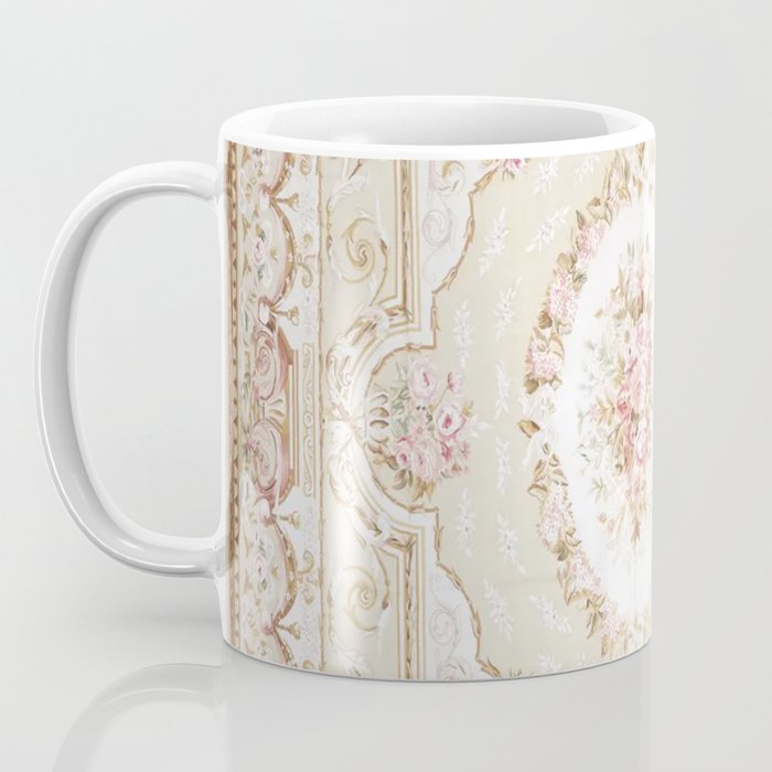 Antique French 19th Century Aubusson Rose Floral Coffee Mug Gallery Image 3