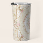 Antique French 19th Century Aubusson Rose Floral Travel Mug Gallery Image 3
