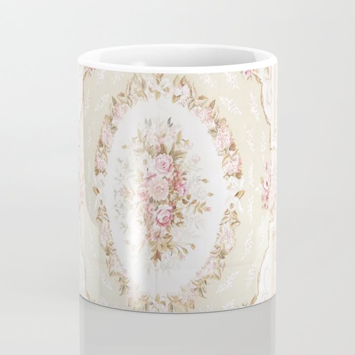 Antique French 19th Century Aubusson Rose Floral Coffee Mug Gallery Image 4