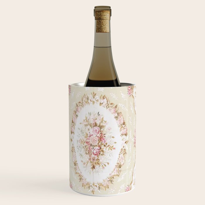 Antique French 19th Century Aubusson Rose Floral Wine Chiller Gallery Image 1