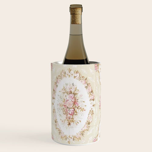 Antique French 19th Century Aubusson Rose Floral Wine Chiller Gallery Image 1
