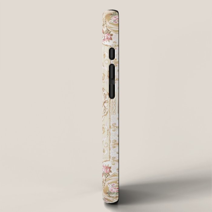 Antique French 19th Century Aubusson Rose Floral iPhone Case Gallery Image 2