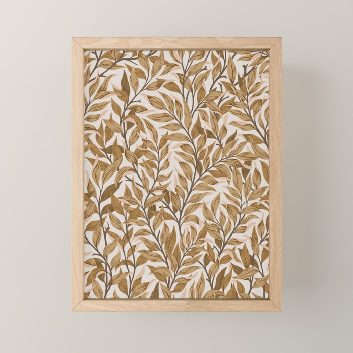  Autumn Botnica Foliage in Neutral Mini Art Print Gallery Image 1