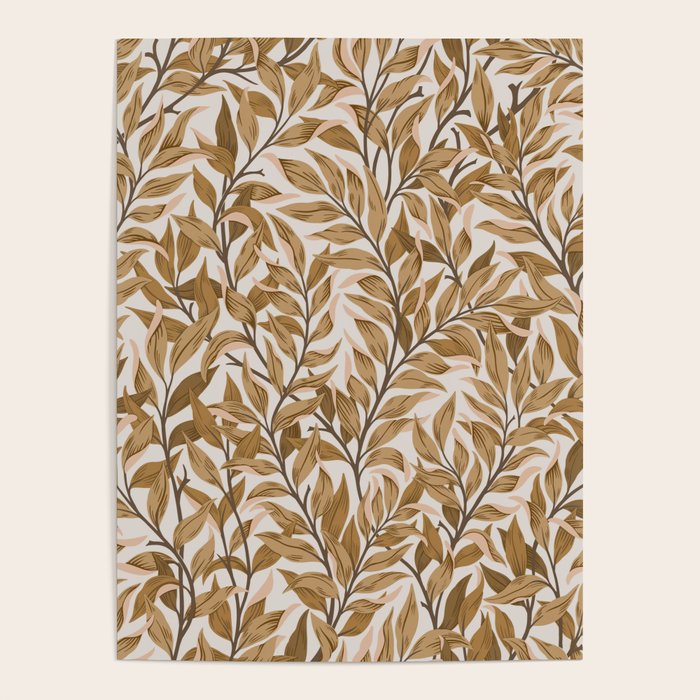  Autumn Botnica Foliage in Neutral Poster Gallery Image 4