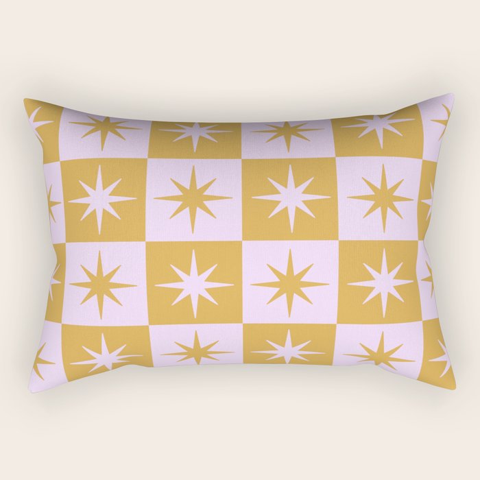 Star Check - Peachy Rectangular Pillow Gallery Image 1