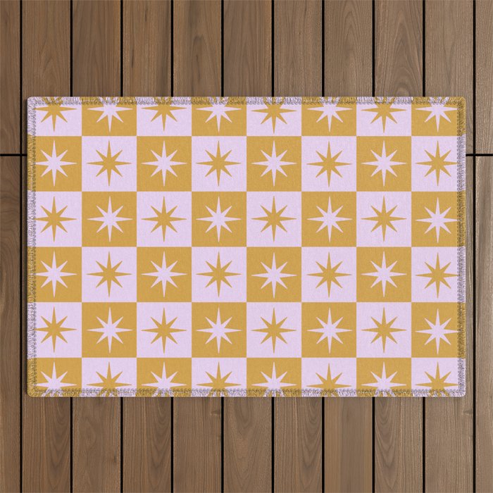 Star Check - Peachy Outdoor Rug Gallery Image 1