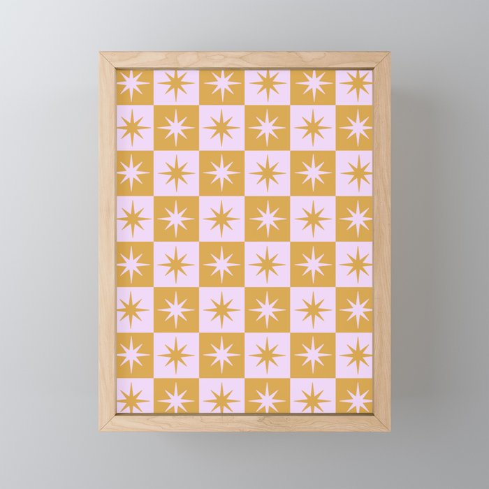 Star Check - Peachy Mini Art Print Gallery Image 1