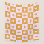 Star Check - Peachy Wall Tapestry Gallery Image 4