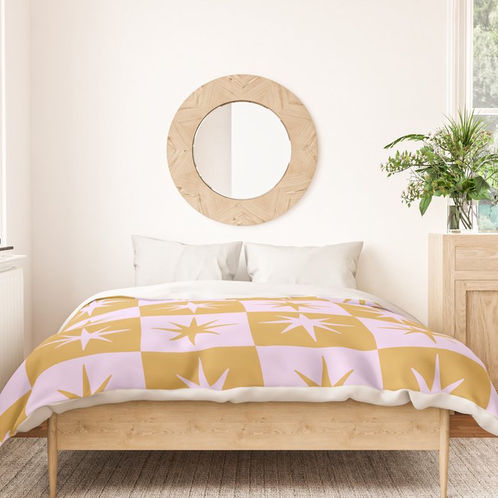 Star Check - Peachy Duvet Cover Gallery Image 3