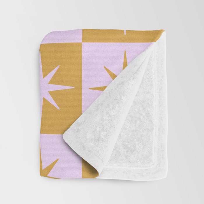 Star Check - Peachy Throw Blanket Gallery Image 3