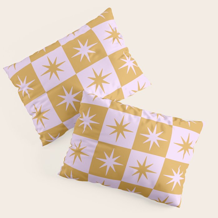 Star Check - Peachy Pillow Sham Gallery Image 3
