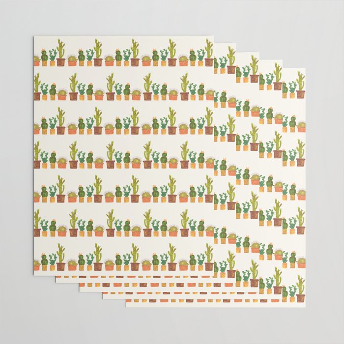 Hedgehog and Cactus (incognito) Wrapping Paper Gallery Image 3