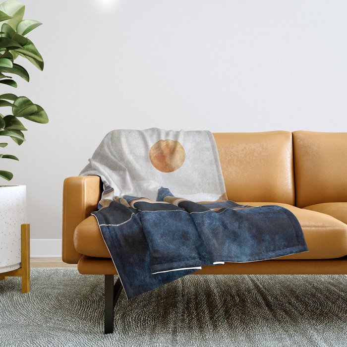 Amber Sun Throw Blanket Gallery Image 1