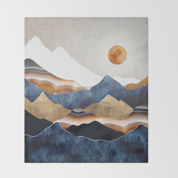 Amber Sun Throw Blanket Gallery Image 2