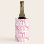 Pink bows and roses garden coquette aesthetic Wine Chiller Gallery Image 2