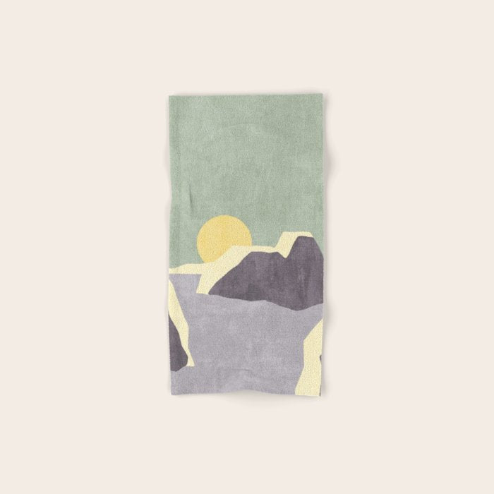 LANDSHAPES / Arctic - Sunset Bath Towel Gallery Image 1