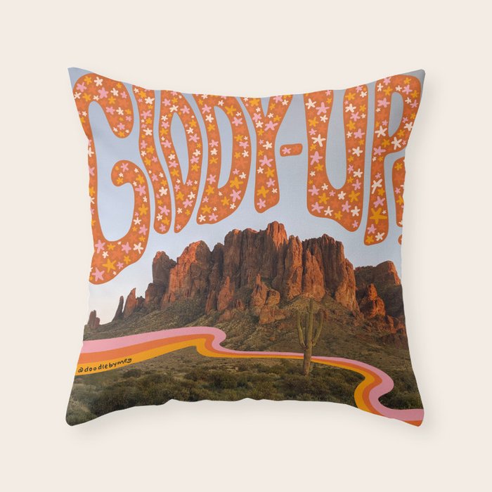Giddy-Up Throw Pillow Gallery Image 6