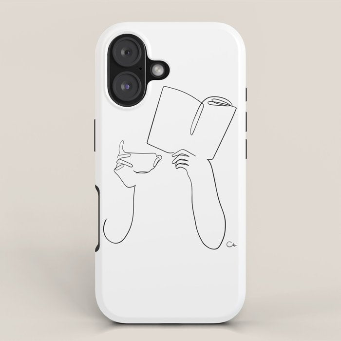 Book & Coffee iPhone Case Gallery Image 1