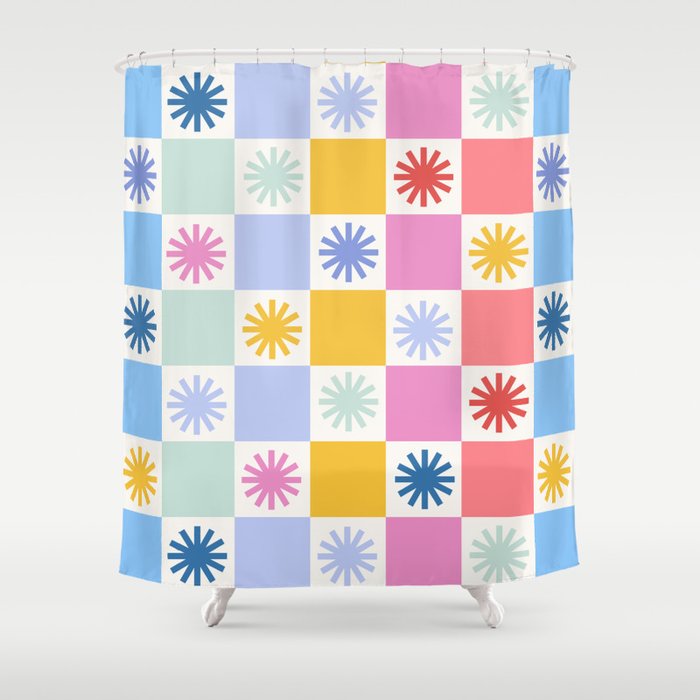 Check mate - sunshine  Shower Curtain Gallery Image 1